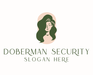 Organic Woman Beauty Babe logo design