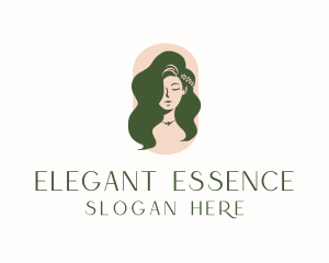 Organic Woman Beauty Babe logo design