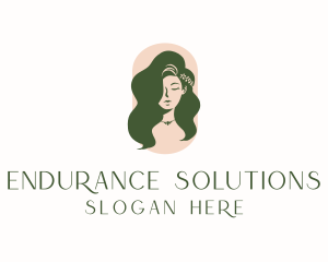 Organic Woman Beauty Babe logo design