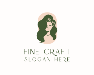 Organic Woman Beauty Babe logo design