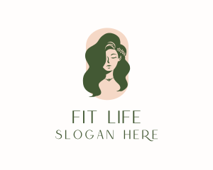 Organic Woman Beauty Babe logo design