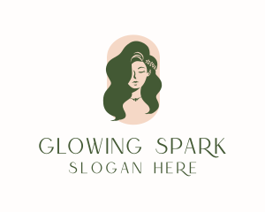 Organic Woman Beauty Babe logo design