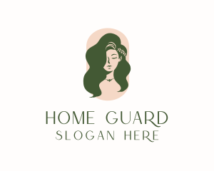 Organic Woman Beauty Babe logo design