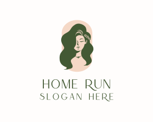 Organic Woman Beauty Babe logo design