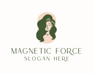 Organic Woman Beauty Babe logo design