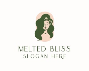 Organic Woman Beauty Babe logo design