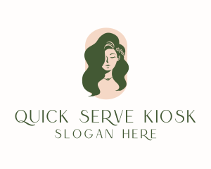 Organic Woman Beauty Babe logo design