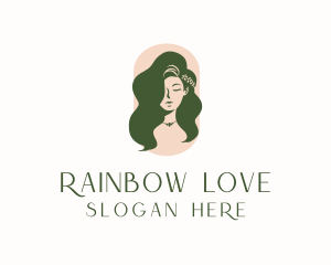 Organic Woman Beauty Babe logo design