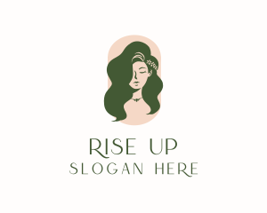 Organic Woman Beauty Babe logo design