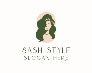 Organic Woman Beauty Babe logo design