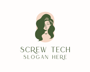 Organic Woman Beauty Babe logo design