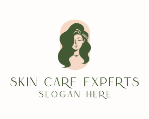 Dermatologist - Organic Woman Beauty Babe logo design