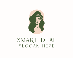 Organic Woman Beauty Babe logo design