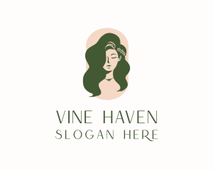 Organic Woman Beauty Babe logo design