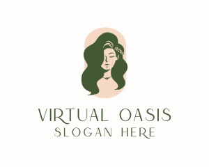 Organic Woman Beauty Babe logo design