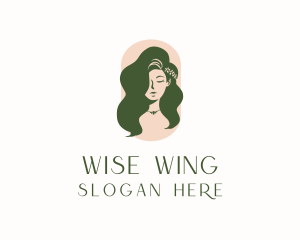 Organic Woman Beauty Babe logo design