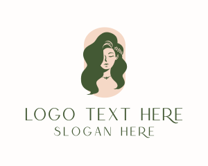 Hairdresser - Organic Woman Beauty logo design