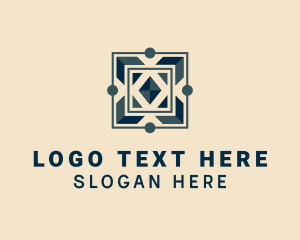 Floor Tiles - Square Tile Flooring logo design