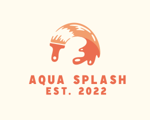 Splash - Paint Brush Splash logo design