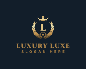 Luxury Ornament Crown Crest logo design