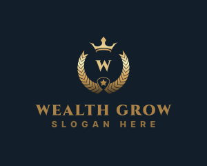 Luxury Ornament Crown Crest logo design