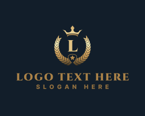 Rich - Luxury Ornament Crown Crest logo design