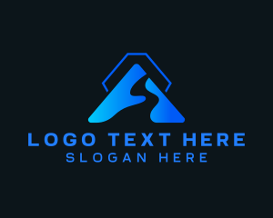 Triangle - Travel Road Logistics logo design
