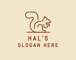 Brown - Brown Squirrel Animal logo design