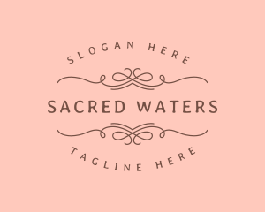 Baptism - Ornate Wine Label logo design