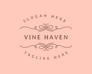 Ornate Wine Label logo design