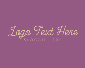 Designer - Feminine Beauty Script logo design