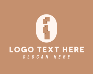 Ancient - Brown Ethnic Letter I logo design