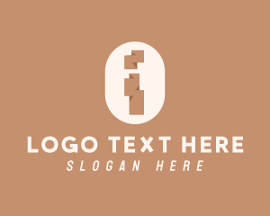 Aboriginal - Brown Ethnic Letter I logo design