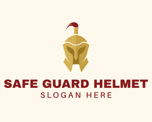 Medieval Gold Helmet  logo design