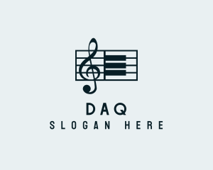 Orange Instrument - Piano Music Composer logo design