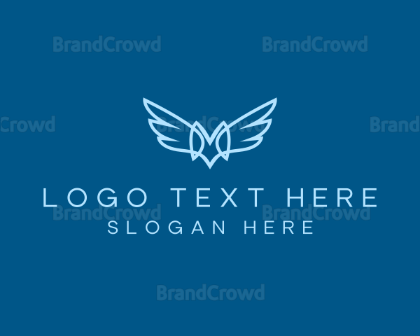 Elegant Wings Letter M Logo