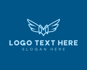 Holy - Elegant Wings Letter M logo design