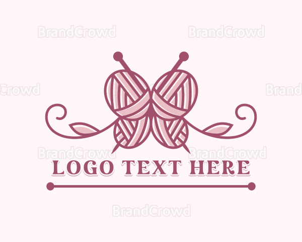 Knitting Yarn Ball Logo