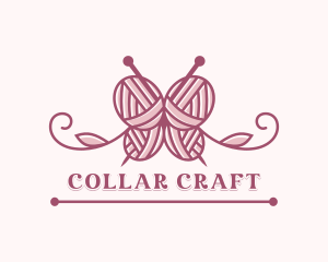 Knitting Yarn Ball logo design