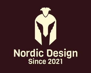 Scandinavia - Spartan Armor Head logo design