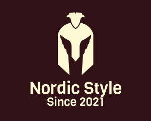 Scandinavian - Spartan Armor Head logo design