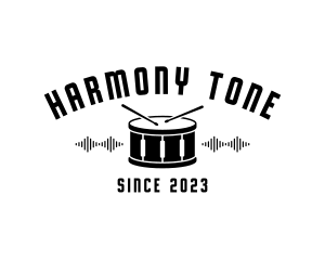 Tone - Drummer Drumstick Drum logo design