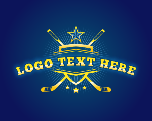 Hockey - Sports Hockey Star logo design