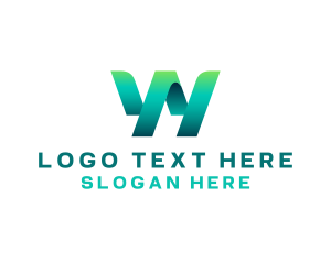 Telecom - Web Technology Letter W logo design