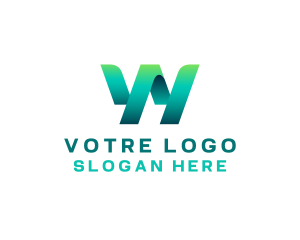 Letter W - Web Technology Letter W logo design