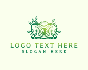 Cam - Leaf Camera Photography logo design