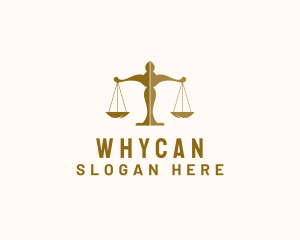 Legal Advice - Brown Justice Scale logo design