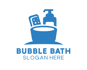 Tub - Basin Soap Clean logo design