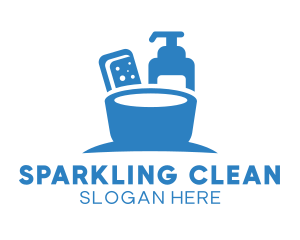 Cleaning - Basin Soap Clean logo design