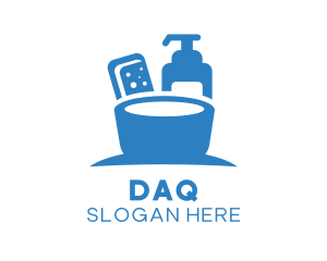 Blue - Basin Soap Clean logo design